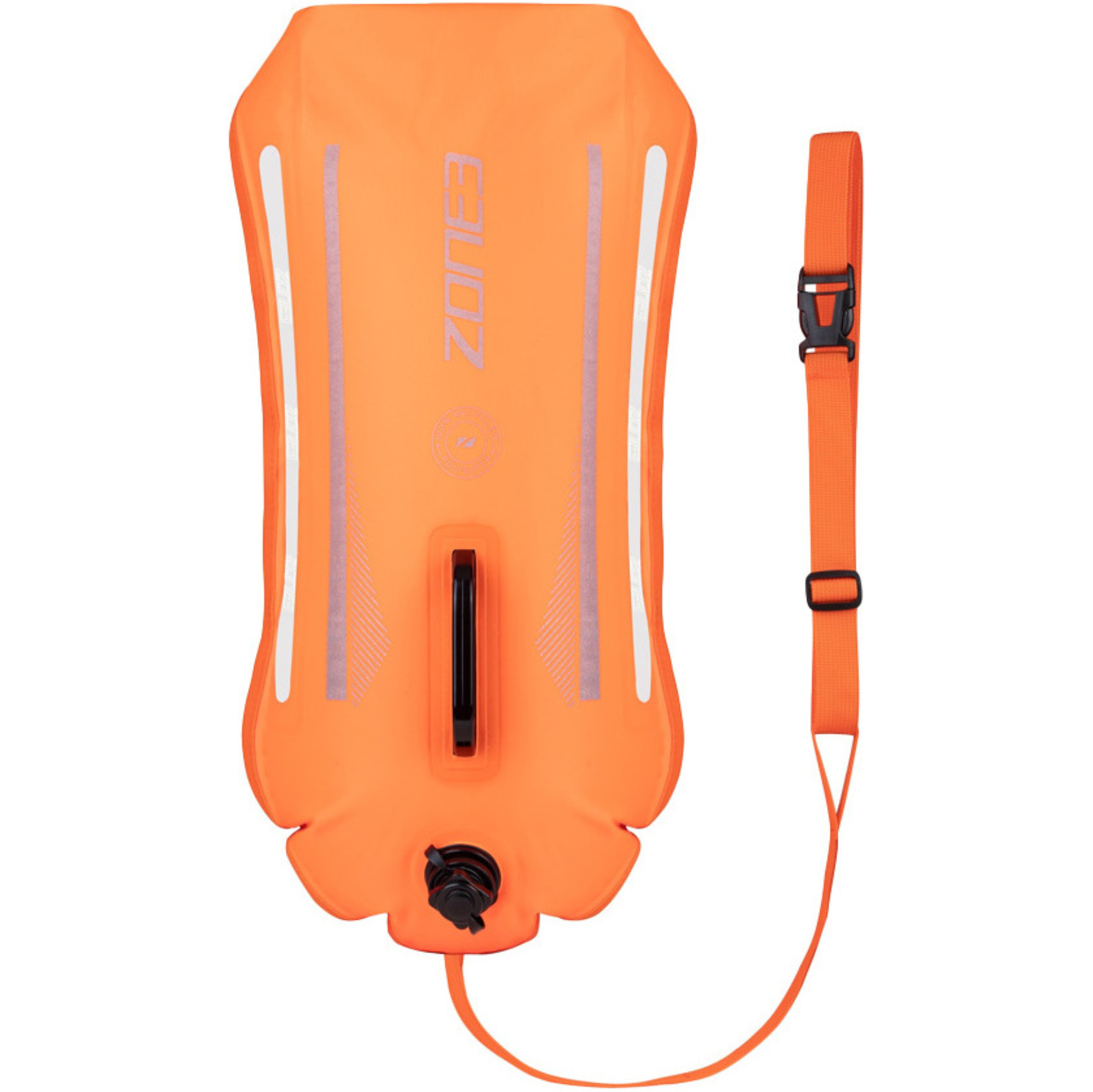 2024 Zone3 Recycled 2 LED Light 28L Backpack Swim Safety Buoy & Dry Bag